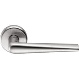Robotre Door Lever in Satin Chrome by Colombo Design