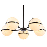 Roca Chandelier Alabaster Finish By Renwil Main View 1