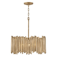 Roca Medium Drum Chandelier - Burnished Gold - by Hinkley