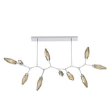 Rock Crystal Modern Branch Chandelier By Hammerton, Size: Large, Color: Chilled Bronze, Finish: Classic Silver