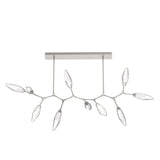 Rock Crystal Modern Branch Chandelier By Hammerton, Size: Large, Color: Chilled Bronze, Finish: Metallic Beige Silver