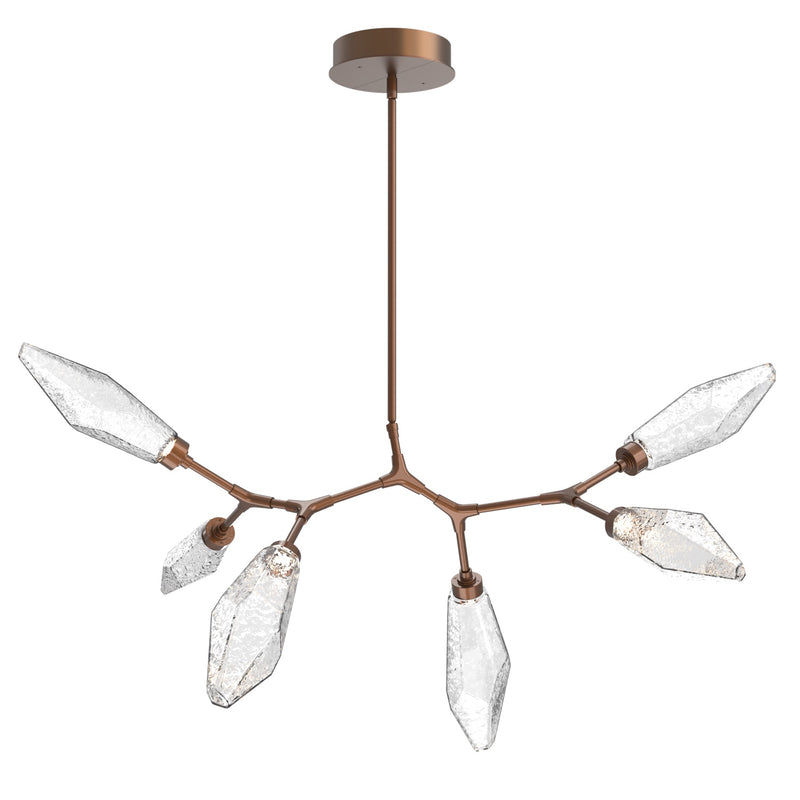 Rock Crystal Modern Branch Chandelier By Hammerton, Size: Small, Color: Chilled Bronze, Finish: Burnished BronzeRock Crystal Modern Branch Chandelier By Hammerton, Size: Small, Color: Chilled Bronze, Finish: Burnished Bronze