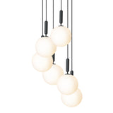 Rock Grey/Opal Large Miira 6 Multi-Light Suspension by Nuura
