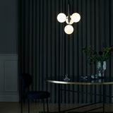 Rock Grey/Opal Miira 4 Pendant Light by Nuura
