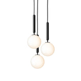 Rock Grey/Opal Small Miira 3 Multi-Light Suspension by Nuura