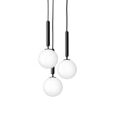 Rock Grey/Opal Small Miira 3 Multi-Light Suspension by Nuura