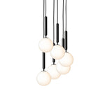 Rock Grey/Opal Small Miira 6 Multi-Light Suspension by Nuura