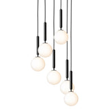 Rock Grey/Opal Small Miira 6 Multi-Light Suspension by Nuura