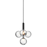 Rock Grey/Optic Clear Miira 4 Pendant Light by Nuura