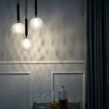 Rock Grey/Optic Clear Small Miira 3 Multi-Light Suspension by Nuura