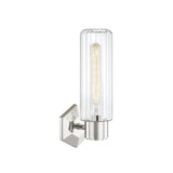 Roebling Wall Sconce - 1-Light - Polished Nickel by Hudson Valley