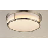 Rogue E26 Flush Mount Satin Nickel by Maxim Lighting