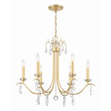 Rollins Chandelier 28'' Antique Gold