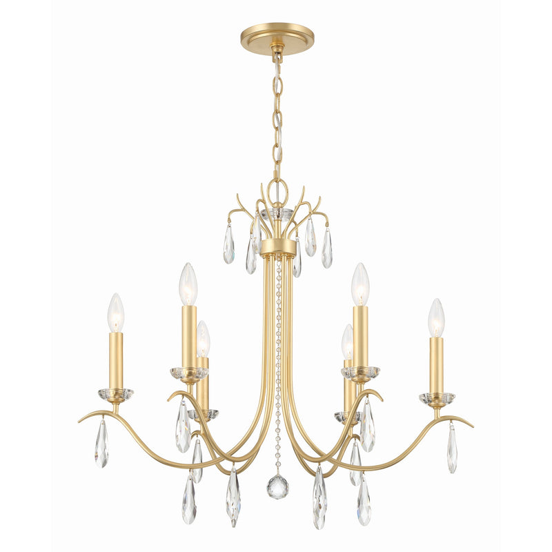Rollins Chandelier 28'' Antique Gold