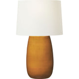 Roma Table Lamp — 19 1/2", White Linen, Olive