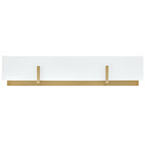 Roman Vanity Light Lacquered Brass By Lark Living - Front View