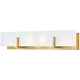 Roman Vanity Light Lacquered Brass By Lark Living - Side View1