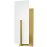 Roman Wall Sconce Lacquered Brass By Lark Living - Side View1