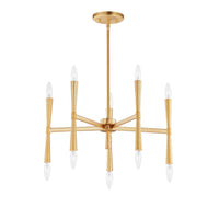 Rome Chandelier Satin Brass by Maxim Lighting