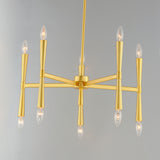 Rome Chandelier Satin Brass by Maxim Lighting
