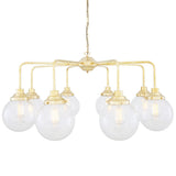 Rome Single Tier 8 Arm Chandelier Polished Brass