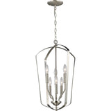 Romee Outdoor Wall Lantern — Medium, Brushed Nickel