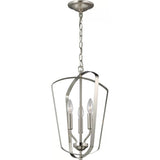 Romee Outdoor Wall Lantern — Small, Brushed Nickel