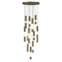Ronda Linear Chandelier 20 Inch Weathered Brass by Eurofase