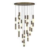 Ronda Linear Chandelier 32 Inch Weathered Brass by Eurofase