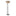Rook Floor Lamp, shown in Dark Smoke, Natural Anna Shade, by Hubbardton Forge
