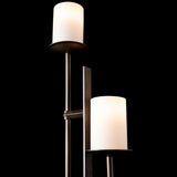 Rook Twin Floor Lamp detail in Dark Smoke, by Hubbardton Forge