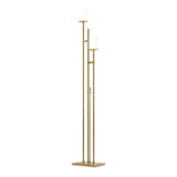 Rook Twin Floor Lamp in Modern Brass by Hubbardton Forge