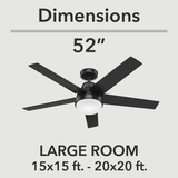 Aerodyne Smart Fan with LED Light