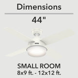Dempsey Smart Fan with LED Light