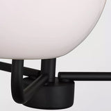 Rory Chandelier 3 Lights Midnight Black By Generation Lighting - Detailed View1