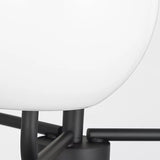 Rory Chandelier 3 Lights Midnight Black By Generation Lighting - Detailed View2