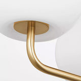 Rory Chandelier 3 Lights Satin Brass By Generation Lighting - Detailed View3