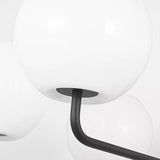 Rory Chandelier 6 Lights Midnight Black By Generation Lighting - Detailed View2