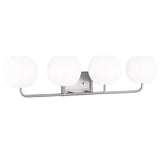Rory Vanity Light 4 Lights Brushed Nickel By Generation Light Side View 1