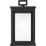 Roscoe Outdoor Wall Lantern — 11.5 Inch, Textured Black