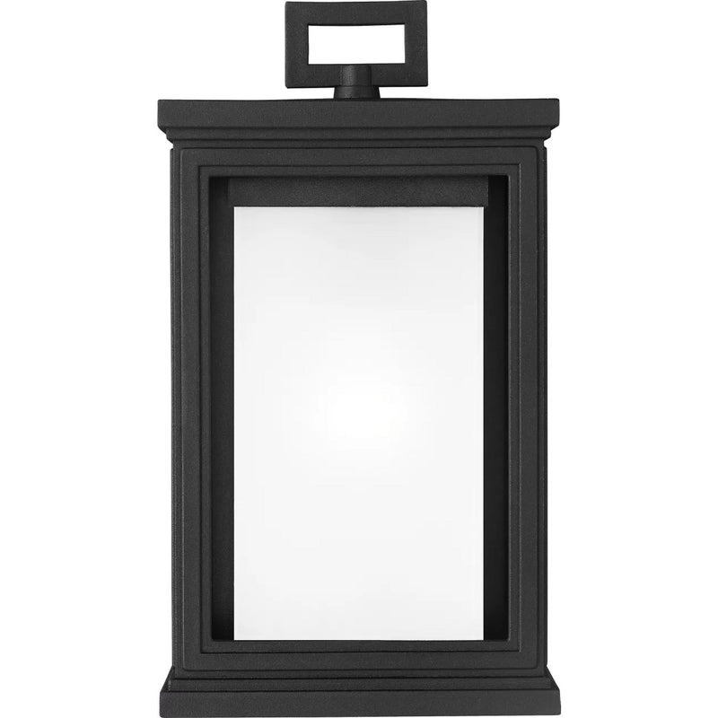 Roscoe Outdoor Wall Lantern — 11.5 Inch, Textured Black