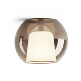 Rose Gold Glass Glo Wall/Ceiling Light by Penta