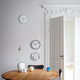 Arne Jacobsen Bankers Wall Clock Medium, White, Ø: 8.3" By Arne Jacobsen