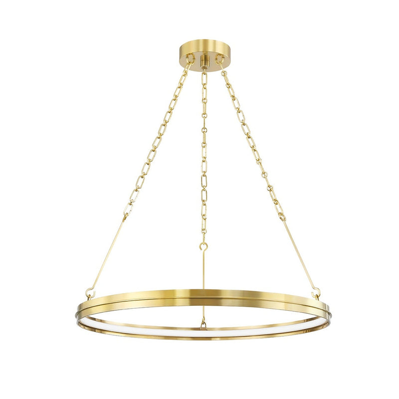 Rosendale Chandelier - 28 Inch - Aged Brass by Hudson Valley