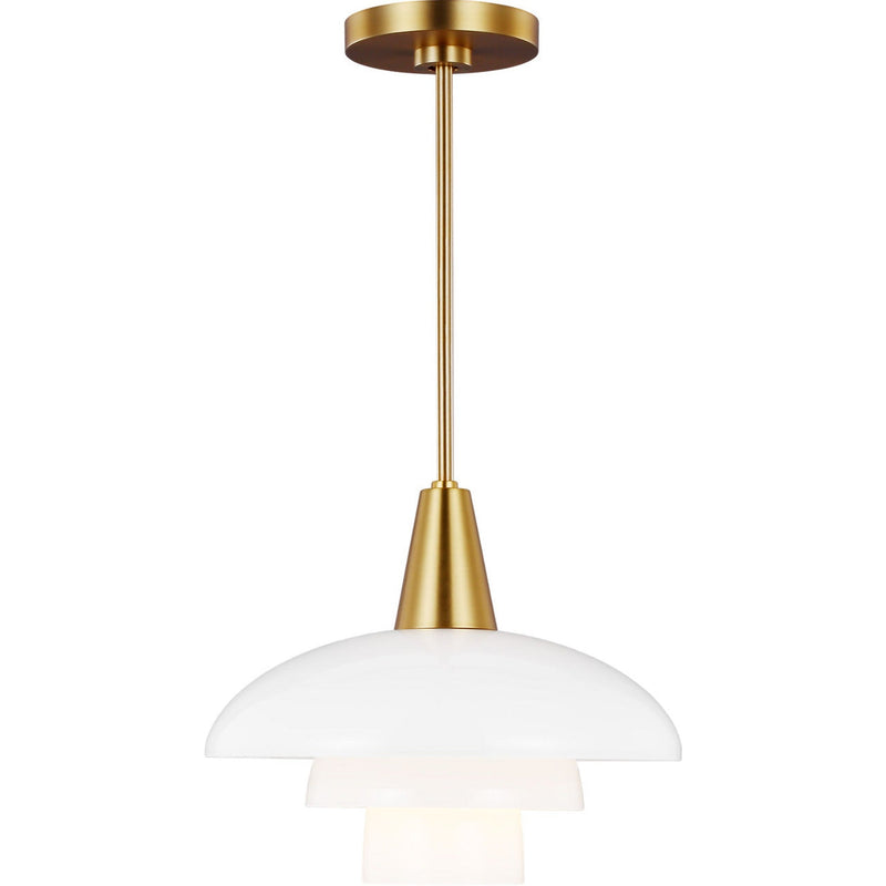 Rossie Pendant — 13", Burnished Brass