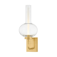 Rossman Wall Sconce - Aged Brass by Hudson Valley