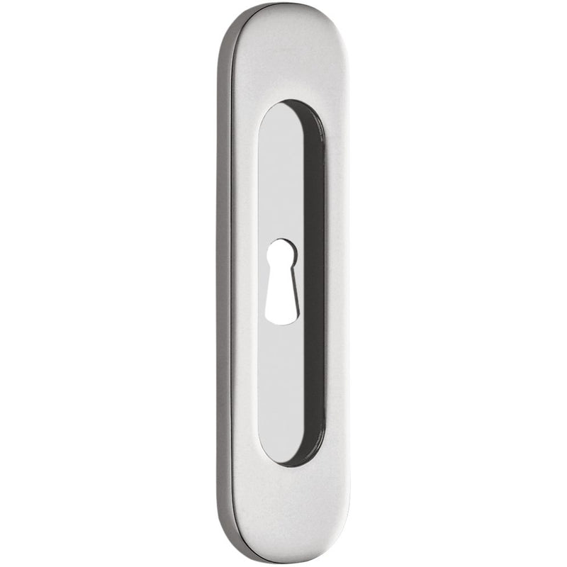 Round End Pocket Door Pull in Polished Chrome by Colombo Design