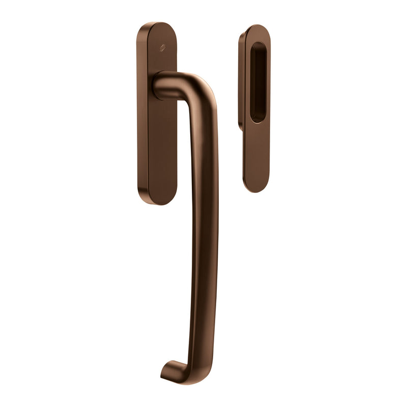 Round Hook Lift and Slide Pull in Bronze by Colombo Design