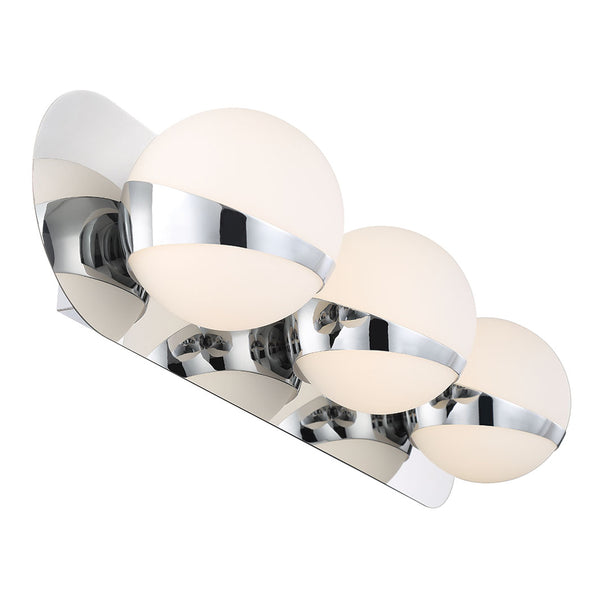 Rovigo Vanity Light 3 Lights Chrome By Lib And Co Side View
