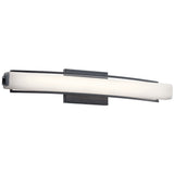 Rowan Vanity Light Matte Black By Kichler